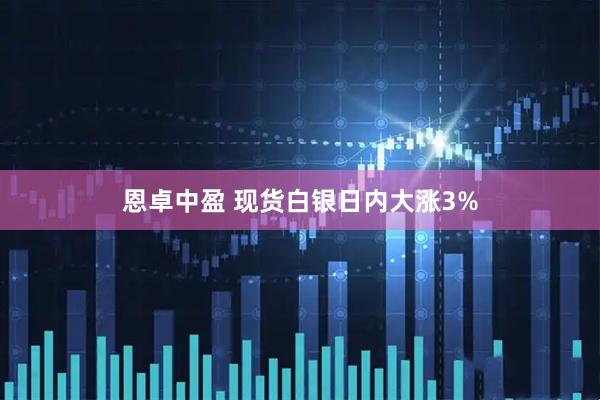 恩卓中盈 现货白银日内大涨3%